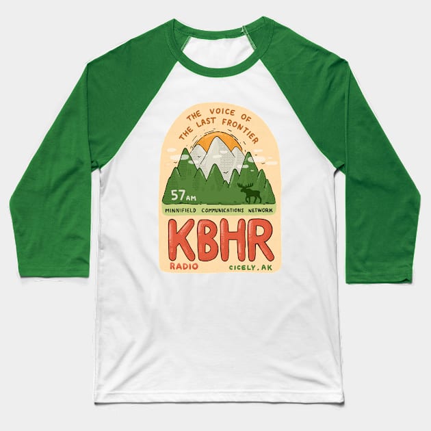 KBHR radio Baseball T-Shirt by Tania Tania